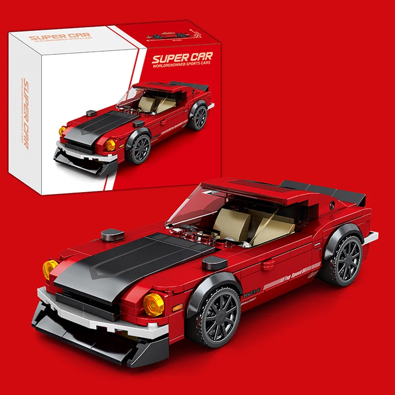 Model Kit Jdm - STEM 빌딩 블록 클래식 레이싱카 세트