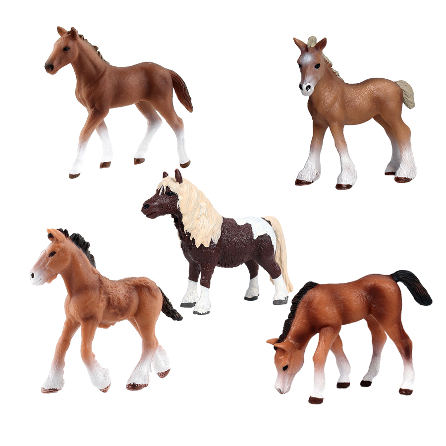 Model Kit Horse - 말 인형 샤이어 아라비안 피규어, 포니