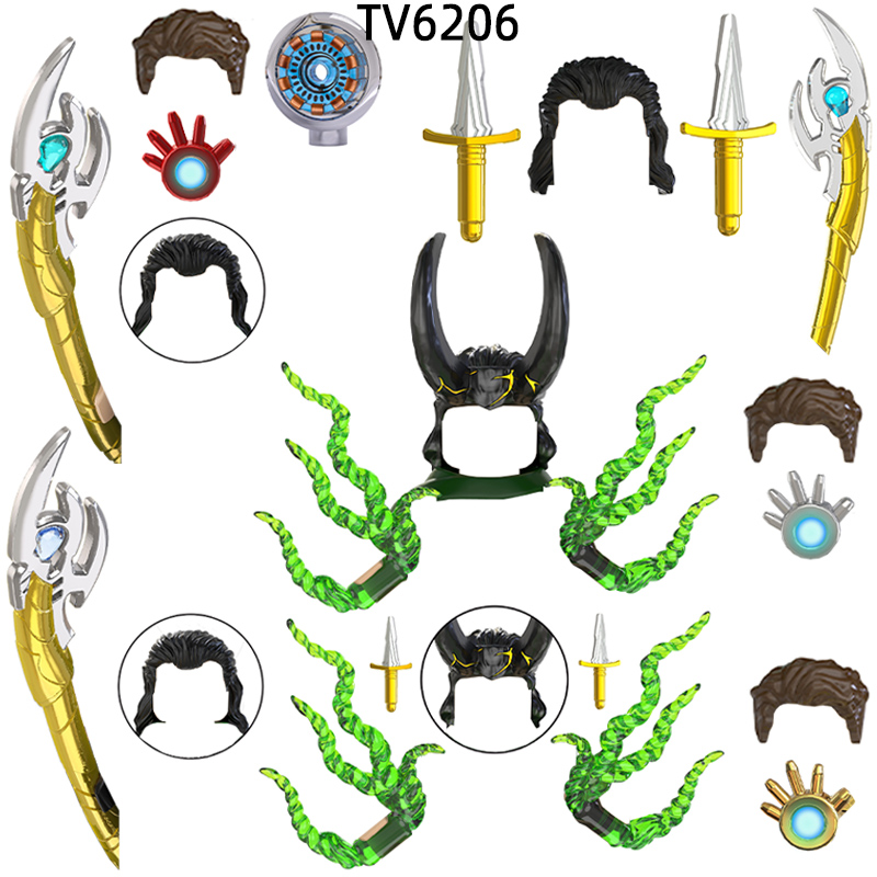 Model Kit Weapons - 액션 피규어 무기 바지 헤어 부품