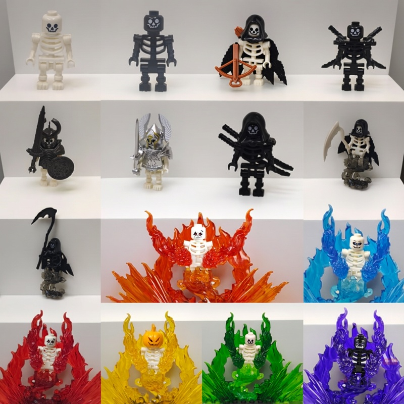 Model Kit Horse - 할로윈 해골 군대 미니 인형 MOC