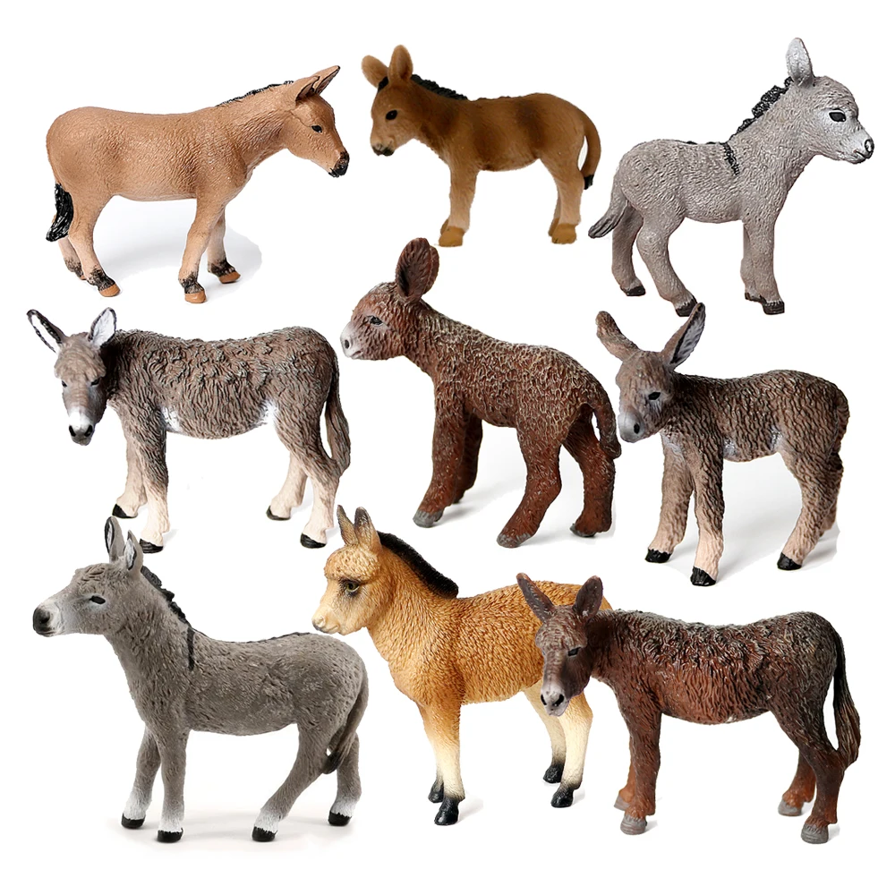 Model Kit Horse - 당나귀 모델 장난감 동물 피규어 농장