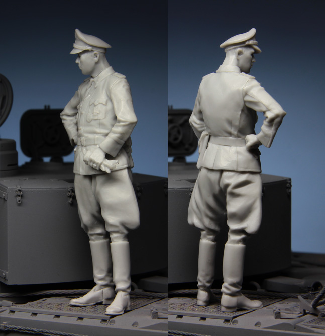 Model Kit Ww2 - 1:35 쿠르스크의 수지 키트 장교 모형,