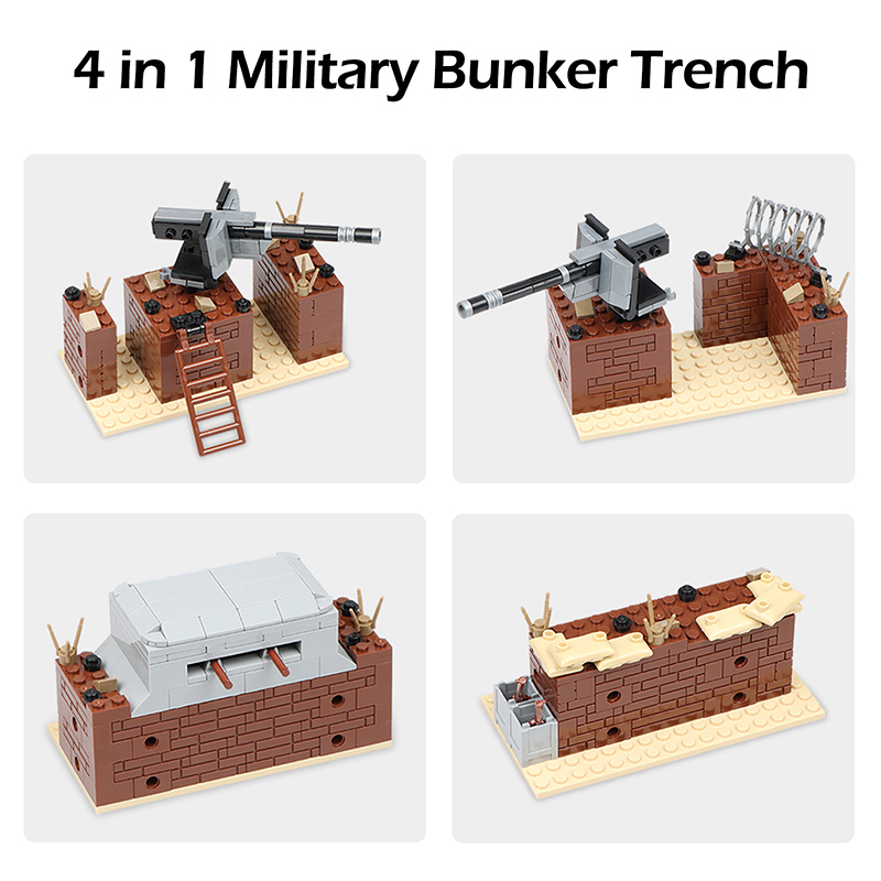 뜨거운 WW2 군사 트렌치 벙커 방어 기지 벙커 모델  - Model Kit Ww2 리뷰 및 가격