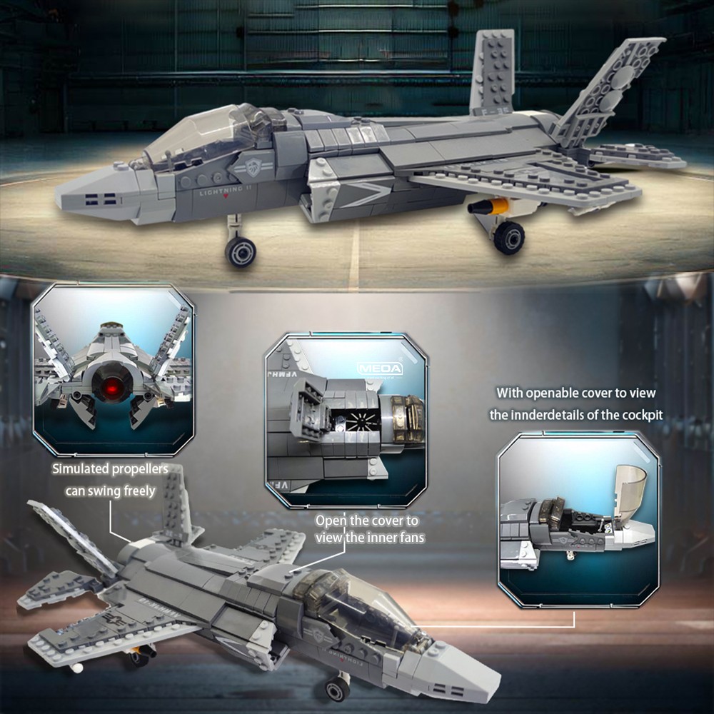 646개 F-35 라이트닝 II 비행기 블록 조립 세트 - Model Kit Ww2 리뷰 및 가격