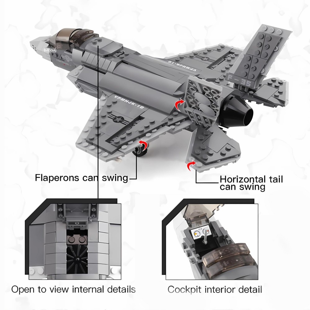 646개 F-35 라이트닝 II 비행기 블록 조립 세트 - Model Kit Ww2 리뷰 및 가격