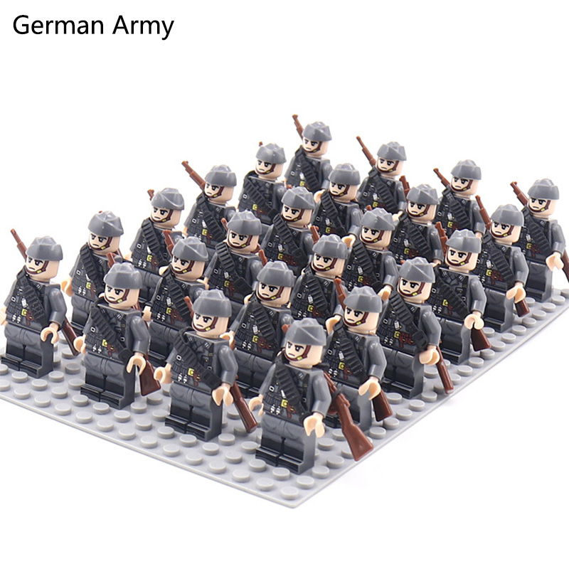 WW2 24 개/몫 군사 군인 빌딩 블록 세트 무기 소 - Model Kit Ww2 리뷰 및 가격