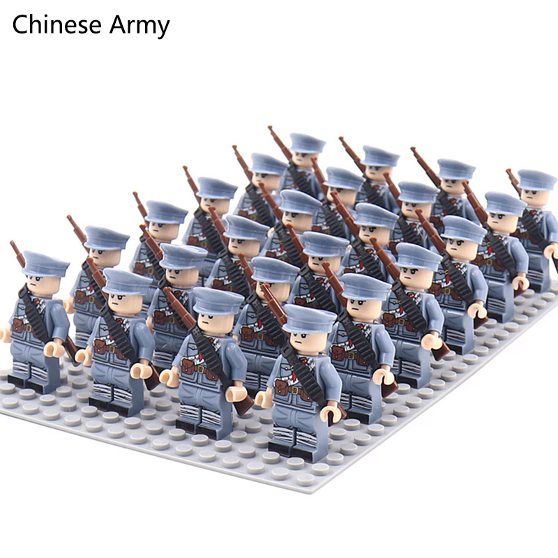 WW2 24 개/몫 군사 군인 빌딩 블록 세트 무기 소 - Model Kit Ww2 리뷰 및 가격