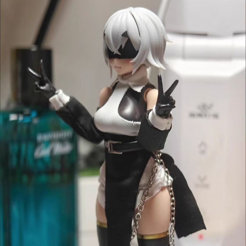 1/12 스케일 컬러 오프 숄더 탑 블랙 하프 스커트  - Model Kit Girls 리뷰 및 가격