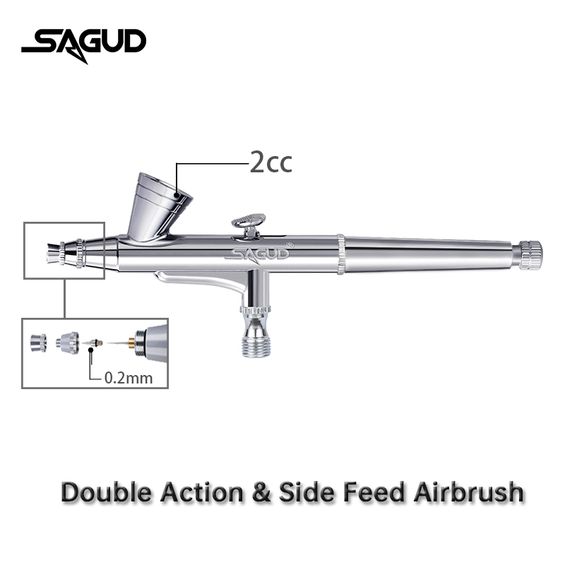 SAGUD 에어 브러시 모델 SD-135 0.2mm 다 - Model Kit Weapons 리뷰 및 가격