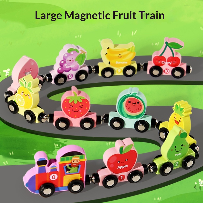 어린이용 나무 자석 컬러 디지털 글자 과일 기차 아기  - Model Kit Train 리뷰 및 가격