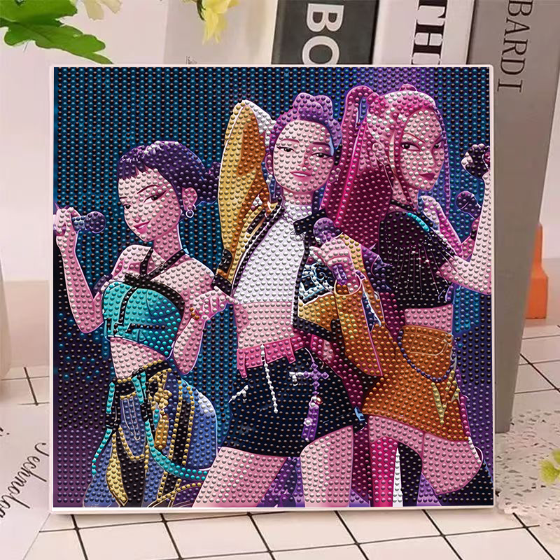 애니메이션 헌터즈 걸스 루미 밀라 조이 다이아몬드 페인 - Model Kit Tools 리뷰 및 가격