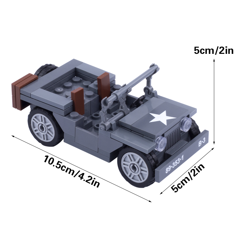 MOC WW2 군사 미국 인물 Willy Jeep 자동 - Model Kit Ww2 리뷰 및 가격