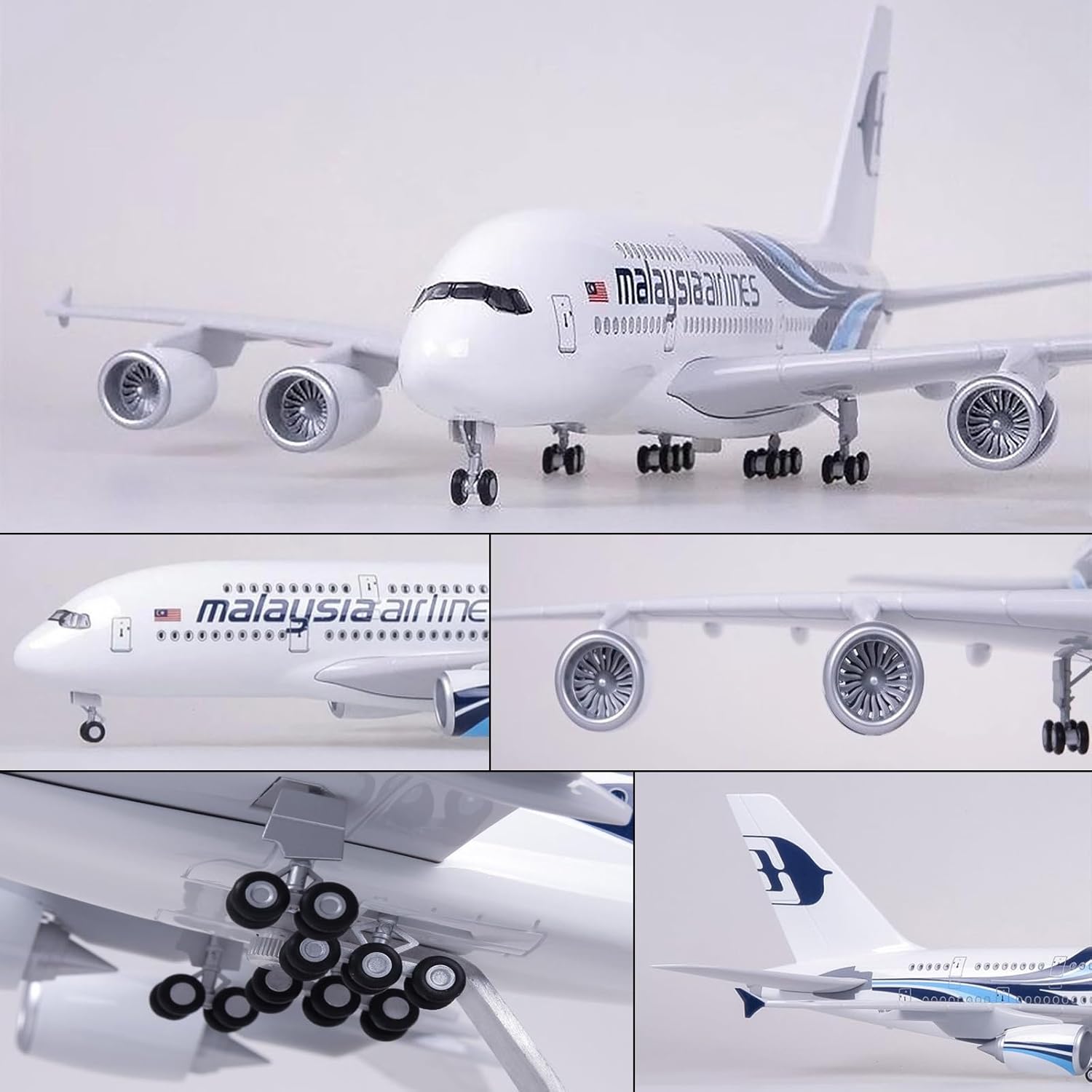 1:160 스케일 말레이시아 항공 A380 금속 비행기 - Model Kit Ixchel 리뷰 및 가격